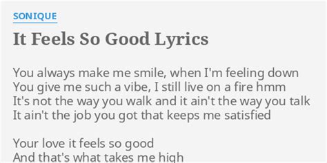 and it feel so good lyrics